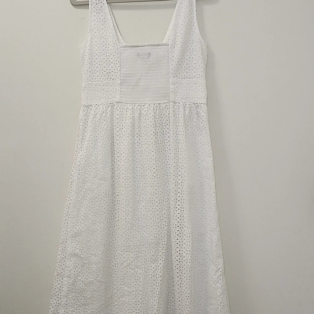 NWT J.Crew Eyelet Button-Front Sleeveless Midi Dress Size 8 - Picture 11 of 16